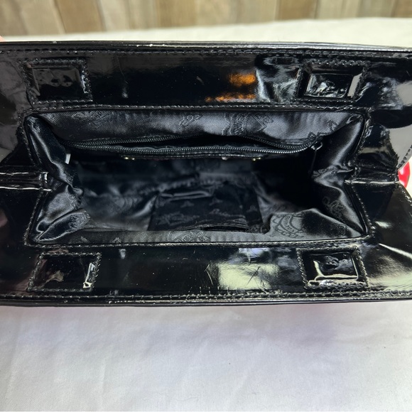 Betseyville By Betsey Johnson Red with White Polkadots and Black Bows Clutch - Picture 15 of 15